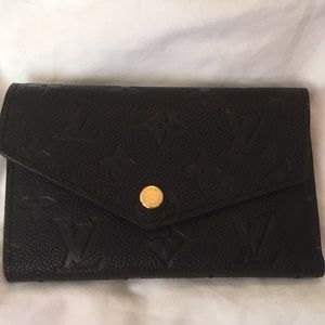 Black Matte Louis Vuitton Wallet
